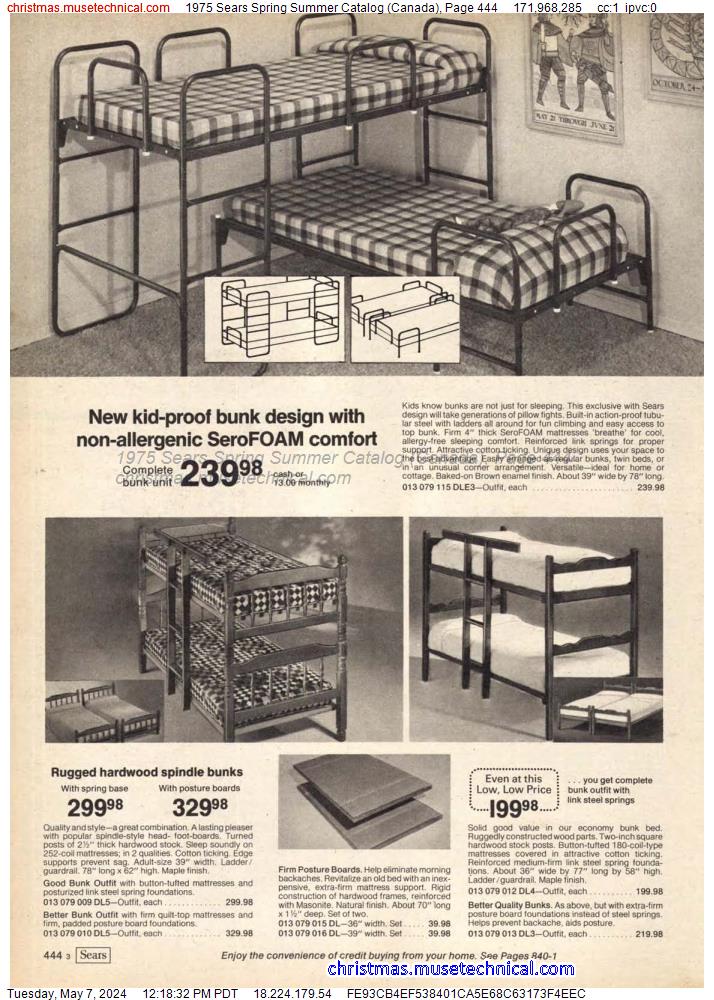 1975 Sears Spring Summer Catalog (Canada), Page 444
