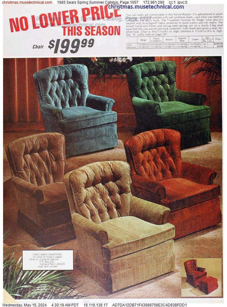 1985 Sears Spring Summer Catalog, Page 1057