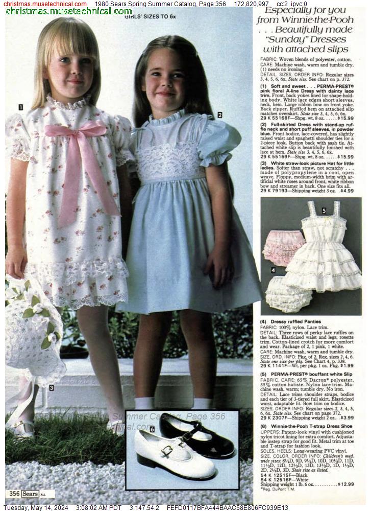 1980 Sears Spring Summer Catalog, Page 356