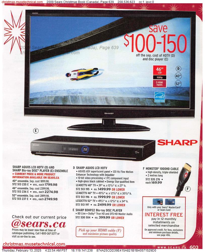 2009 Sears Christmas Book (Canada), Page 639