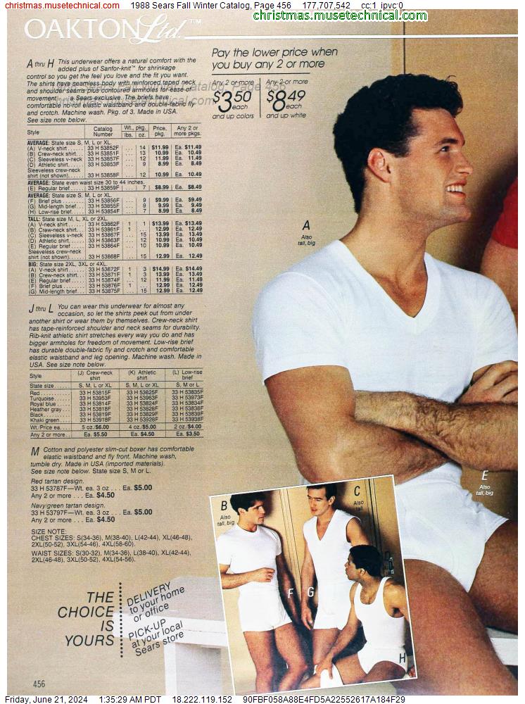 1988 Sears Fall Winter Catalog, Page 456