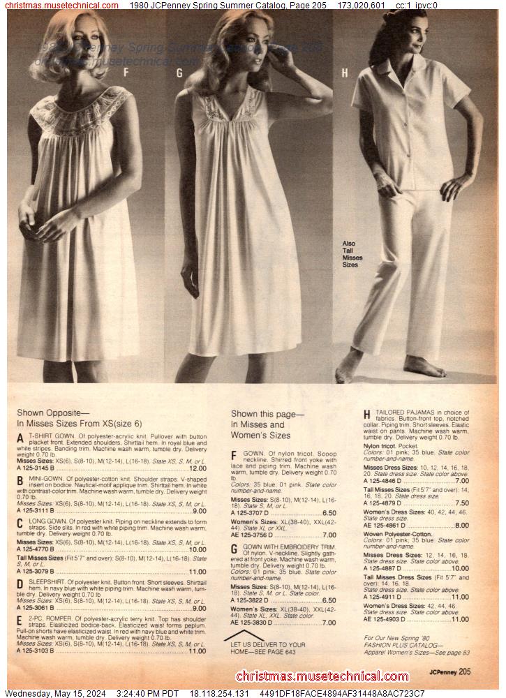 1980 JCPenney Spring Summer Catalog, Page 205