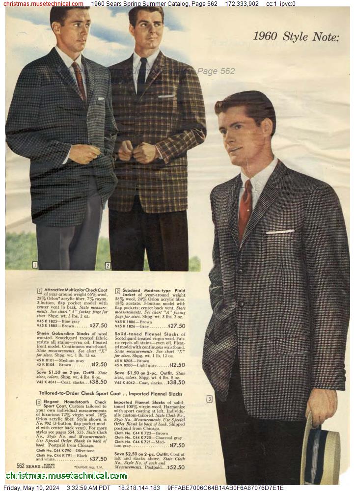 1960 Sears Spring Summer Catalog, Page 562