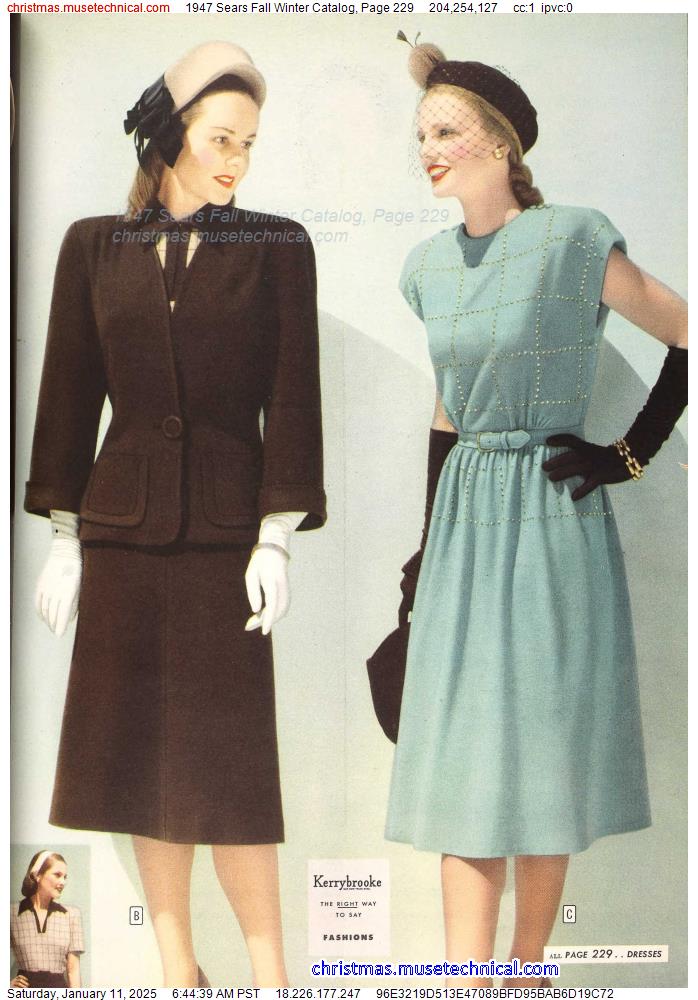 1947 Sears Fall Winter Catalog, Page 229