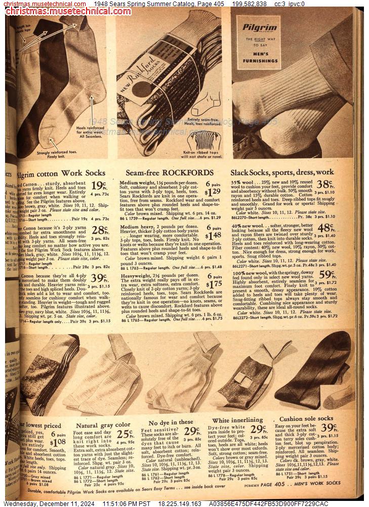 1948 Sears Spring Summer Catalog, Page 405