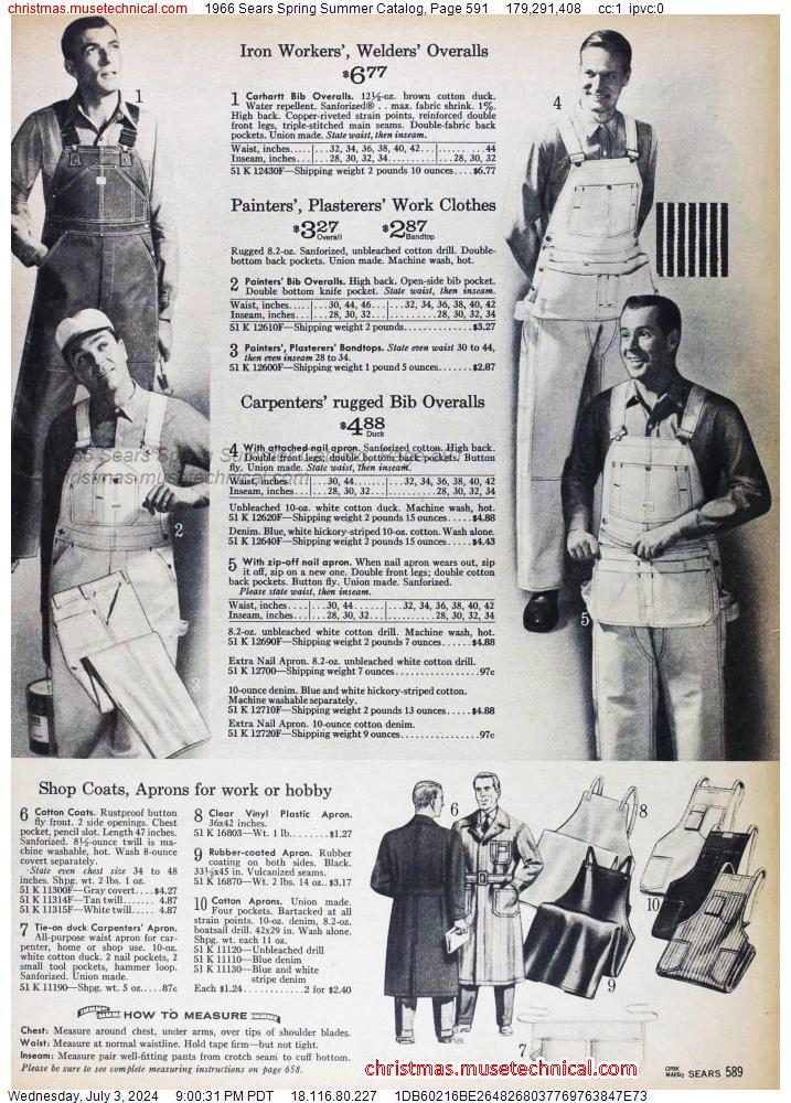 1966 Sears Spring Summer Catalog, Page 591