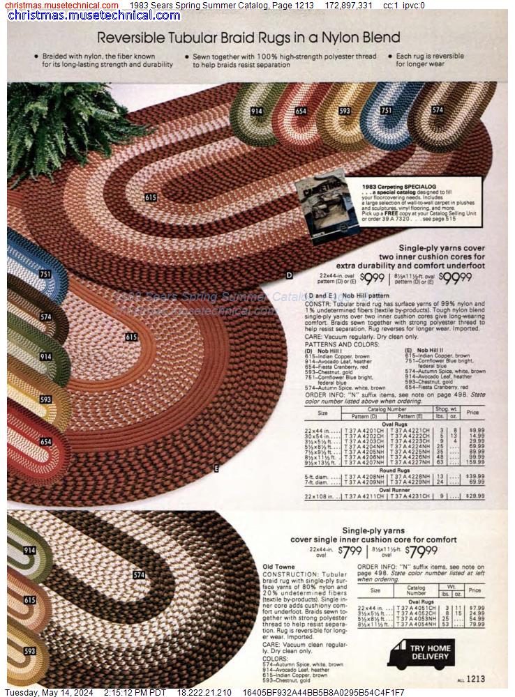 1983 Sears Spring Summer Catalog, Page 1213