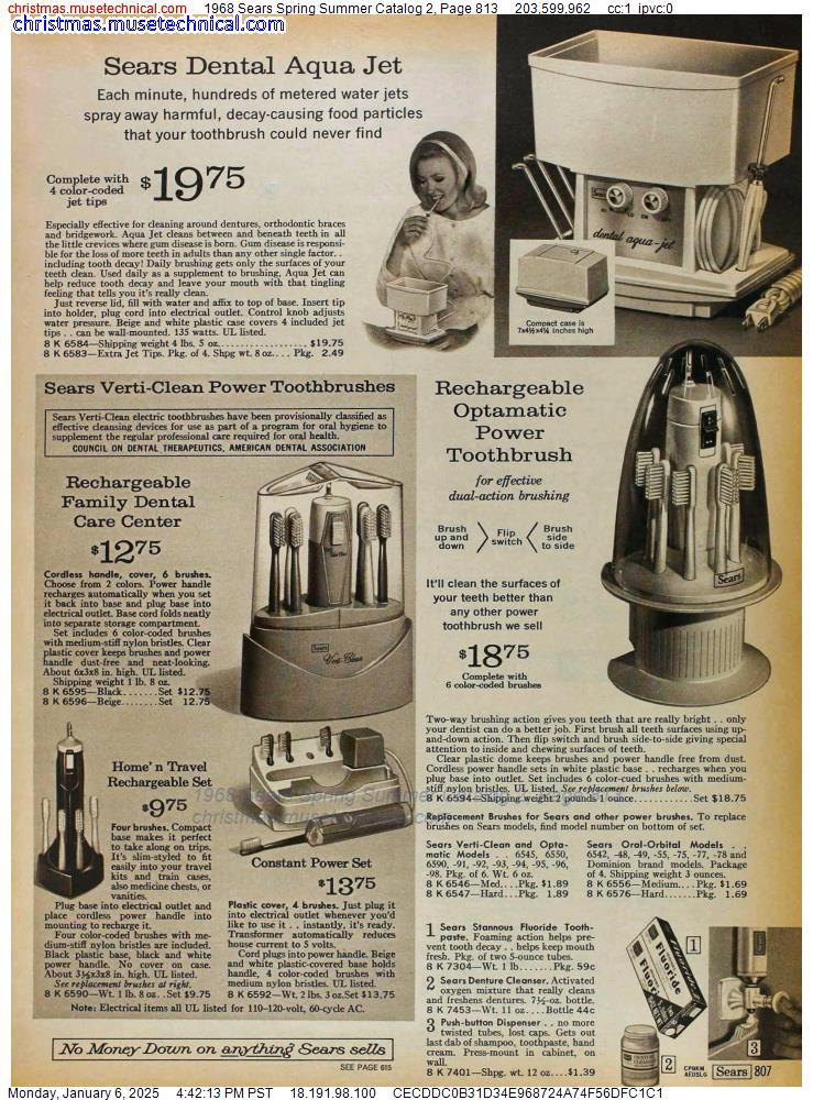 1968 Sears Spring Summer Catalog 2, Page 813