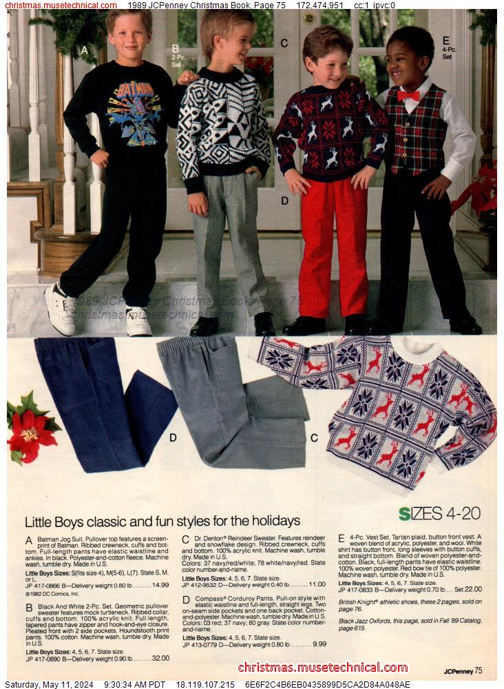 1989 JCPenney Christmas Book, Page 75