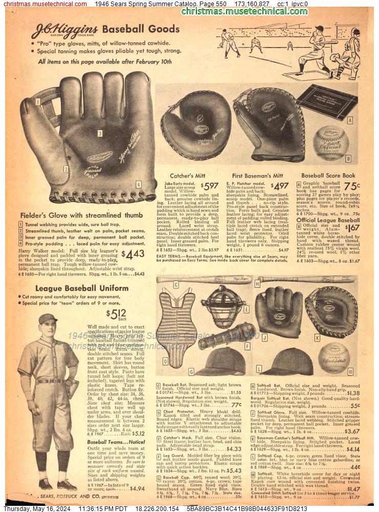 1946 Sears Spring Summer Catalog, Page 550