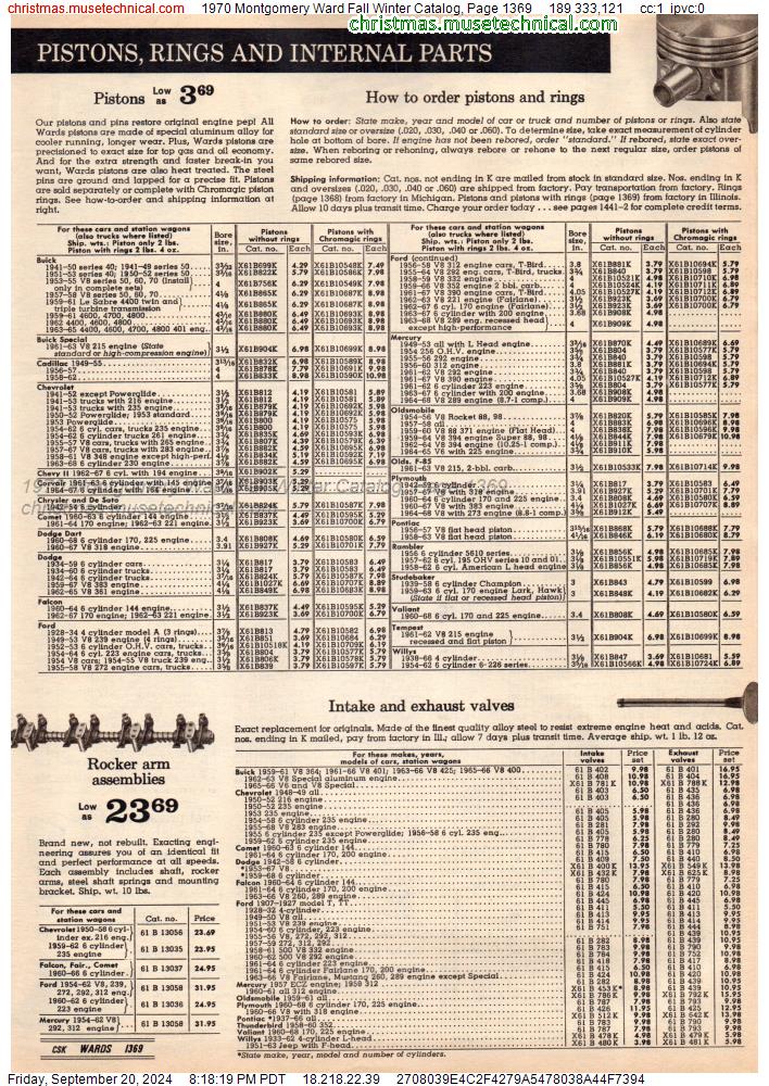 1970 Montgomery Ward Fall Winter Catalog, Page 1369