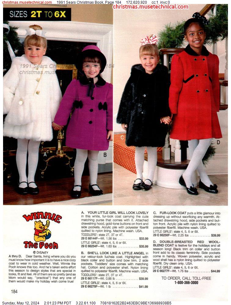 1991 Sears Christmas Book, Page 184