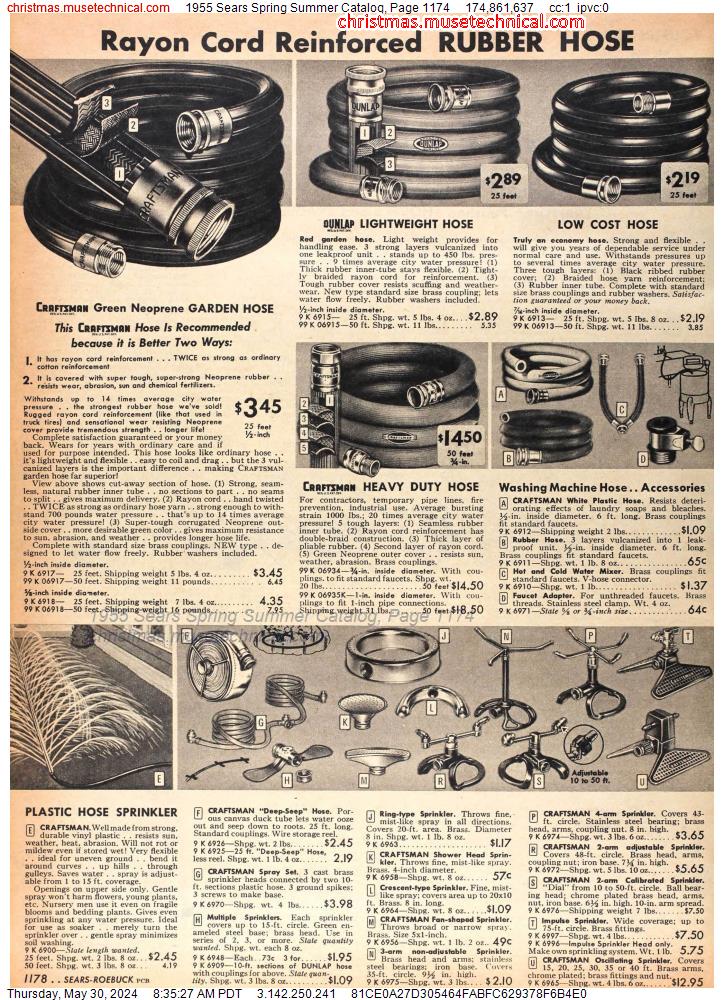 1955 Sears Spring Summer Catalog, Page 1174