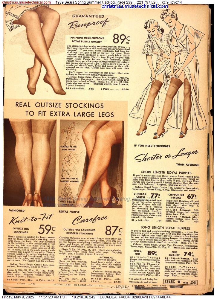 1939 Sears Spring Summer Catalog, Page 239