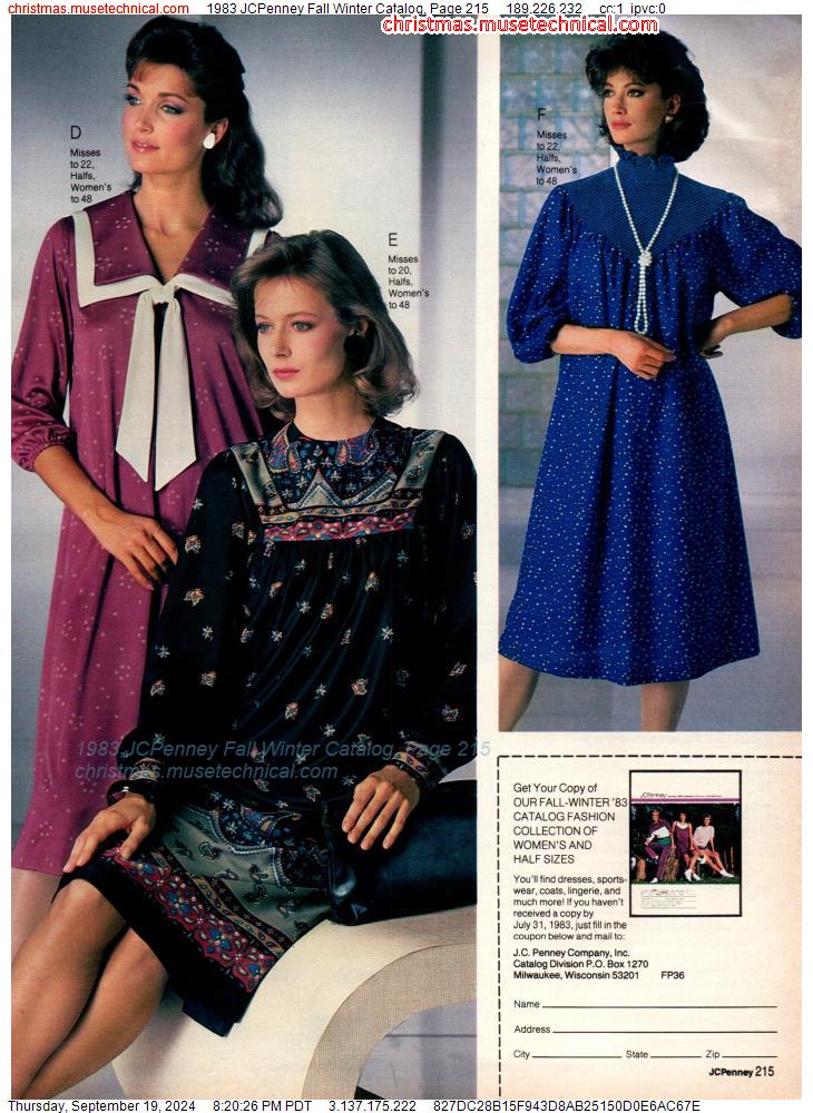 1983 JCPenney Fall Winter Catalog, Page 215 - Catalogs & Wishbooks