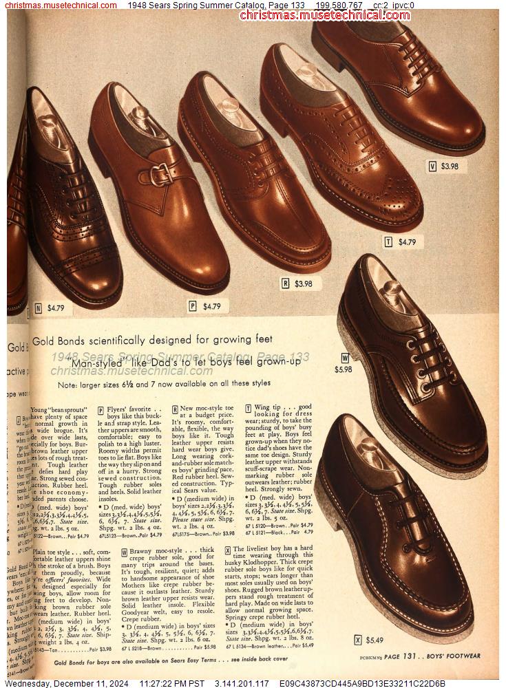 1948 Sears Spring Summer Catalog, Page 133