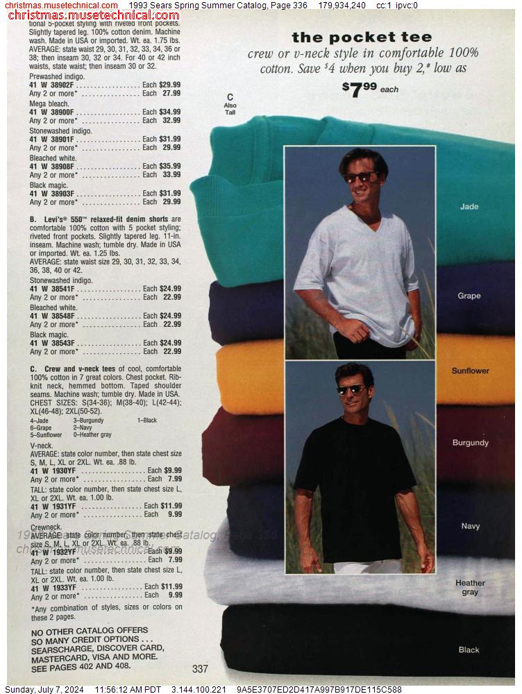 1993 Sears Spring Summer Catalog, Page 336