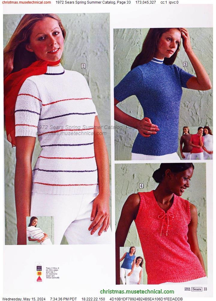 1972 Sears Spring Summer Catalog, Page 33