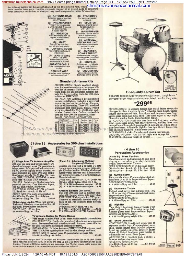 1977 Sears Spring Summer Catalog, Page 971