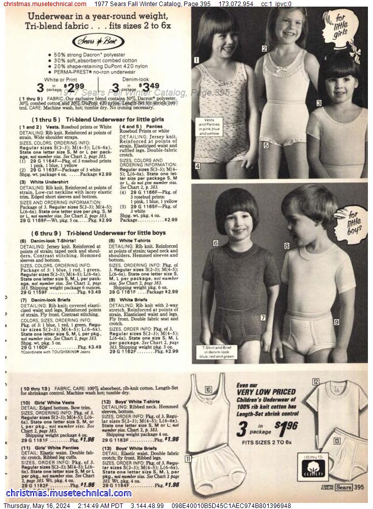 1977 Sears Fall Winter Catalog, Page 395