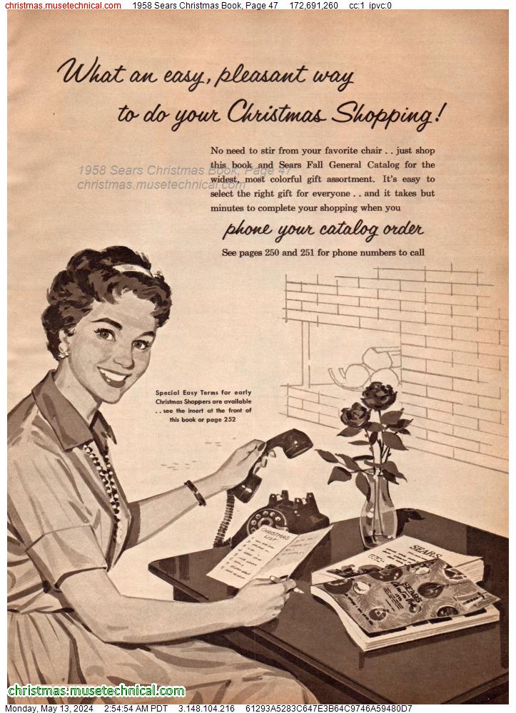1958 Sears Christmas Book, Page 47