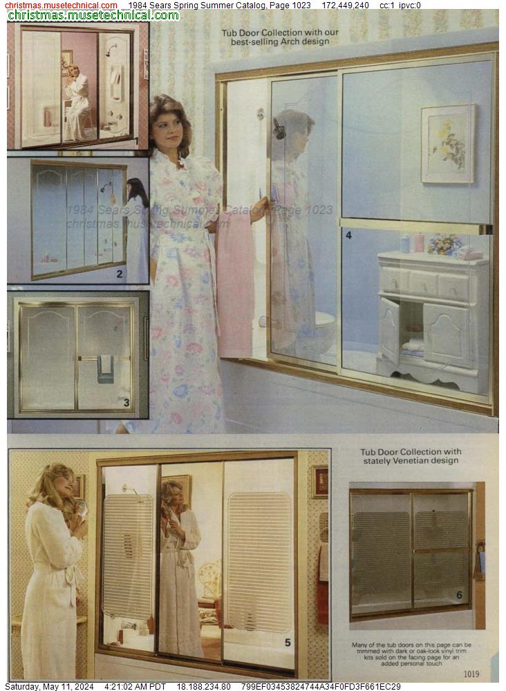 1984 Sears Spring Summer Catalog, Page 1023