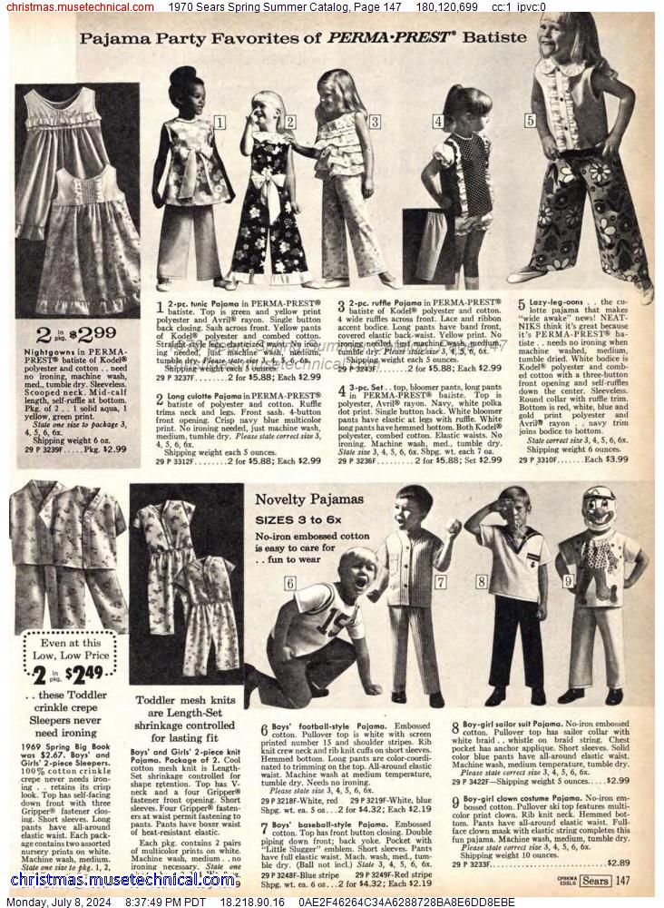 1970 Sears Spring Summer Catalog, Page 147
