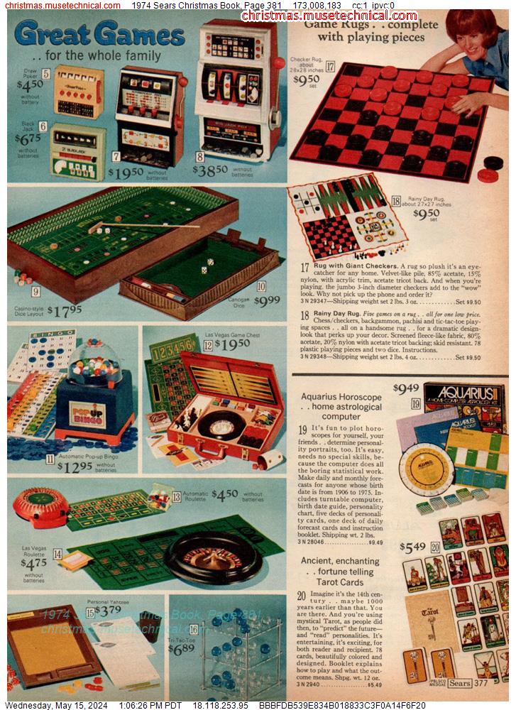 1974 Sears Christmas Book, Page 381