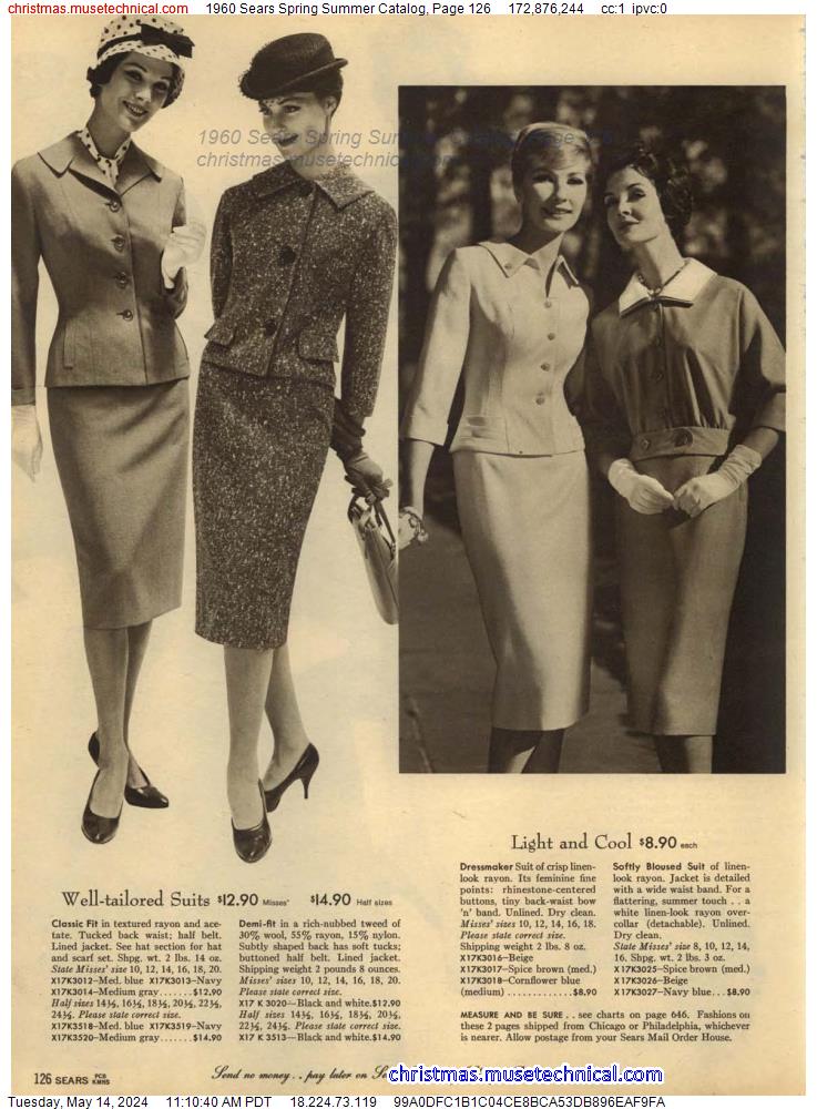 1960 Sears Spring Summer Catalog, Page 126