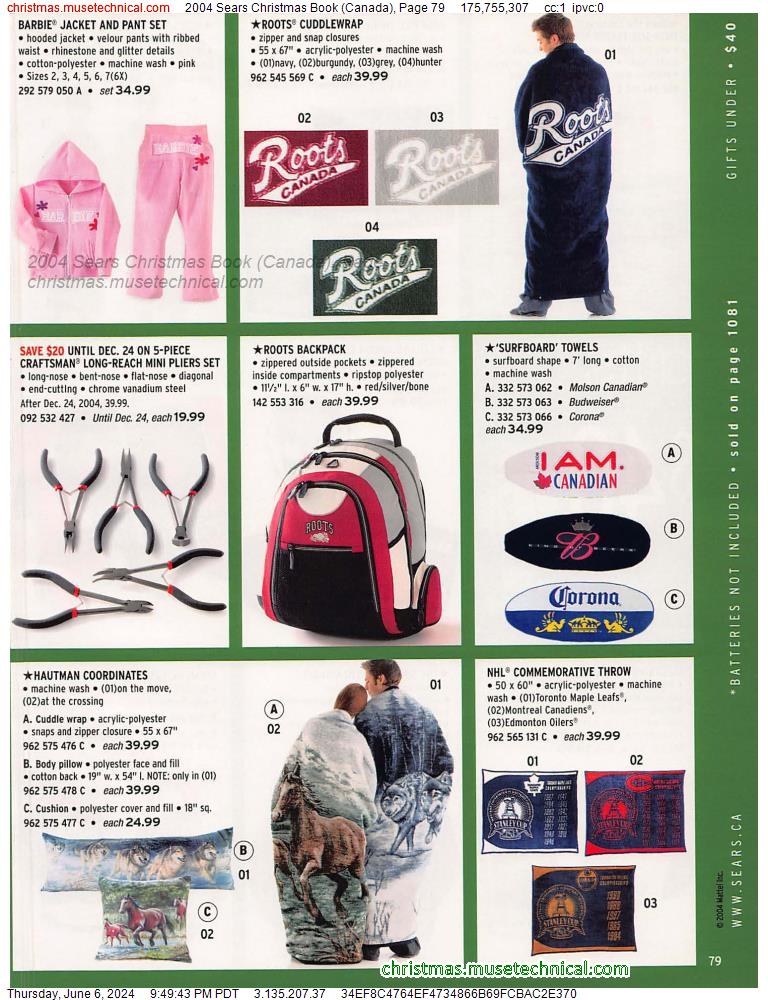 2004 Sears Christmas Book (Canada), Page 79