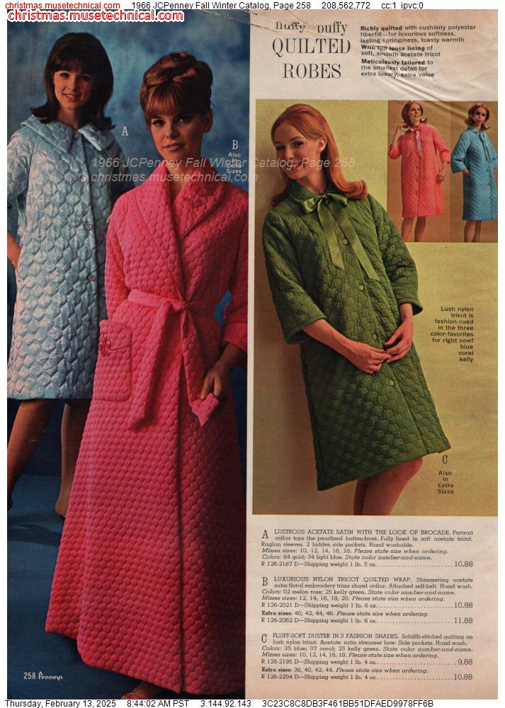 1966 JCPenney Fall Winter Catalog, Page 258