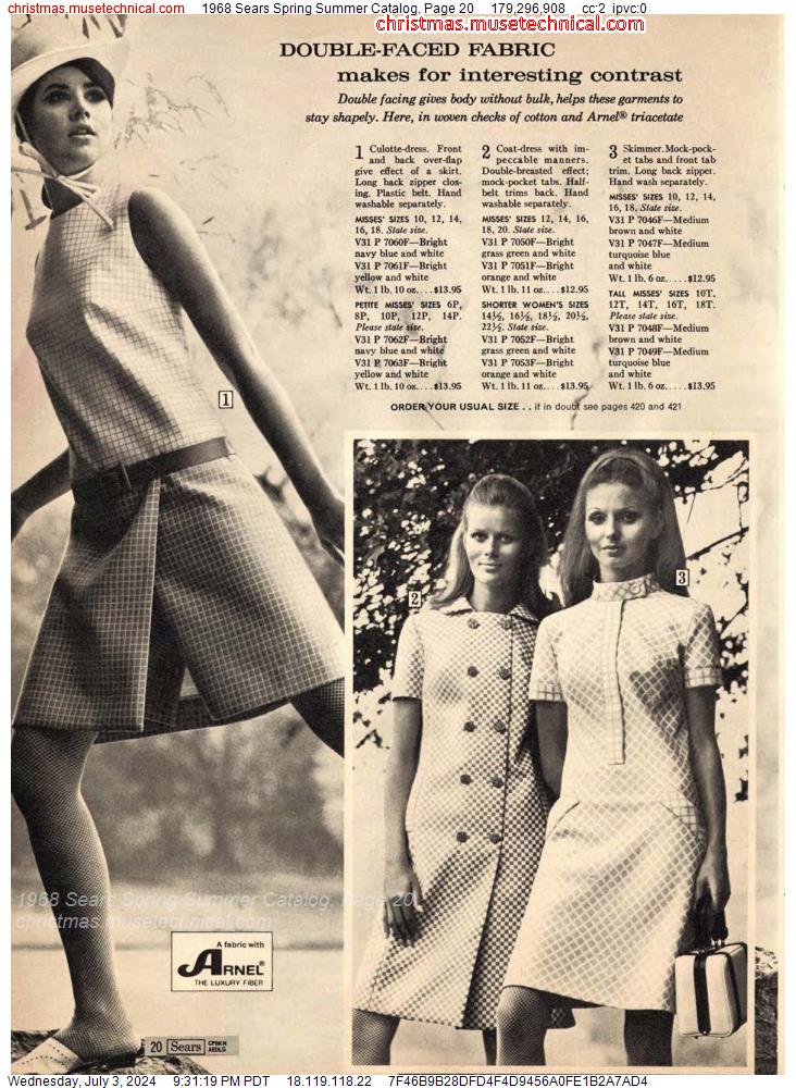 1968 Sears Spring Summer Catalog, Page 20