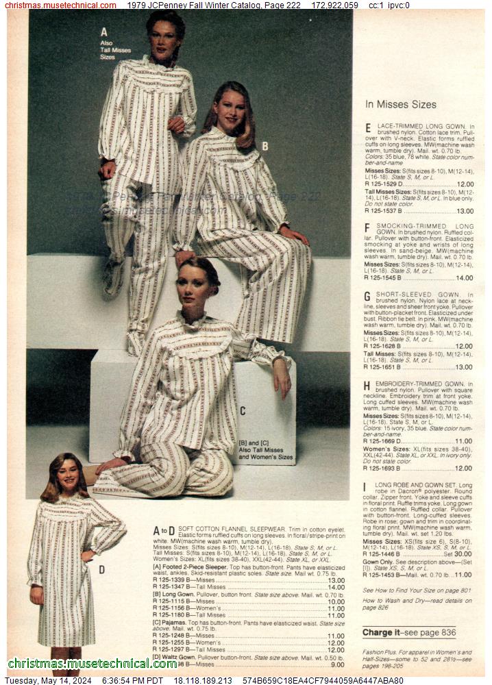 1979 JCPenney Fall Winter Catalog, Page 222