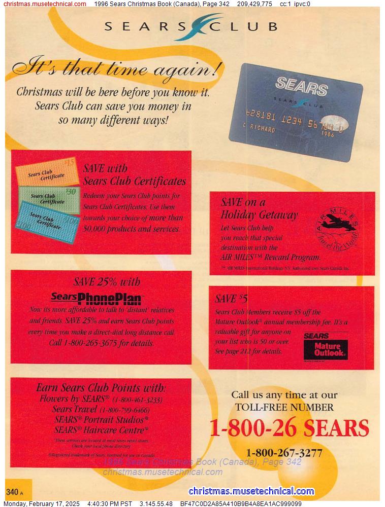 1996 Sears Christmas Book (Canada), Page 342