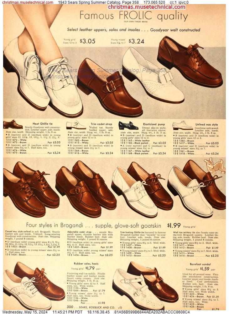 1943 Sears Spring Summer Catalog, Page 358