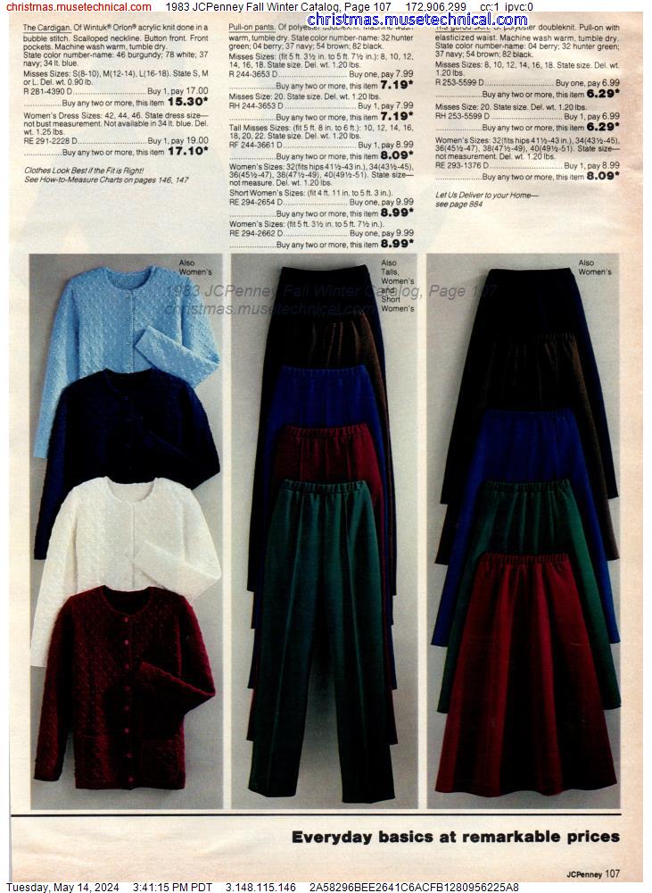 1983 JCPenney Fall Winter Catalog, Page 107