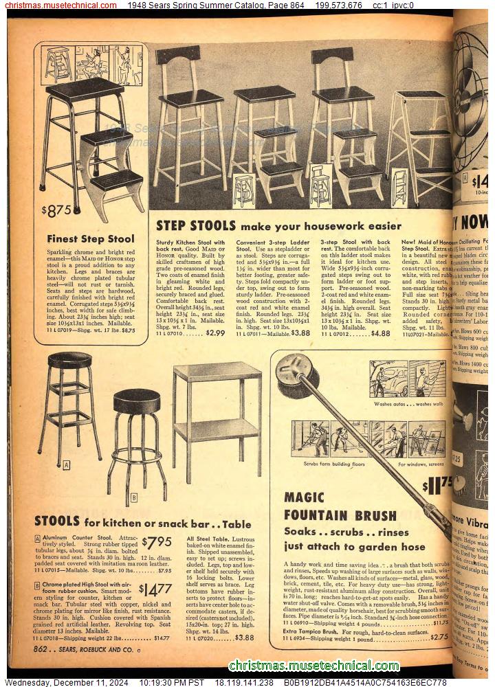 1948 Sears Spring Summer Catalog, Page 864