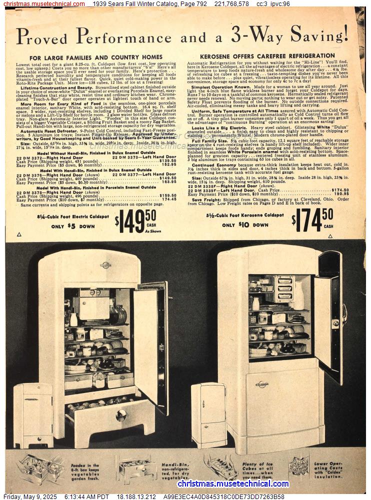 1939 Sears Fall Winter Catalog, Page 792