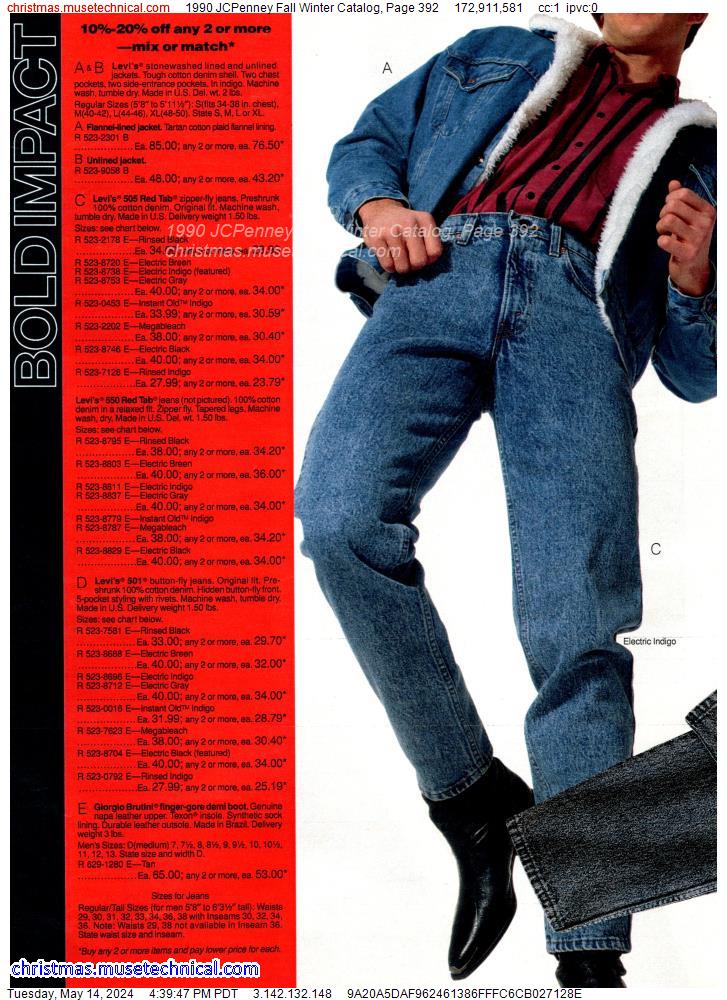 1990 JCPenney Fall Winter Catalog, Page 392