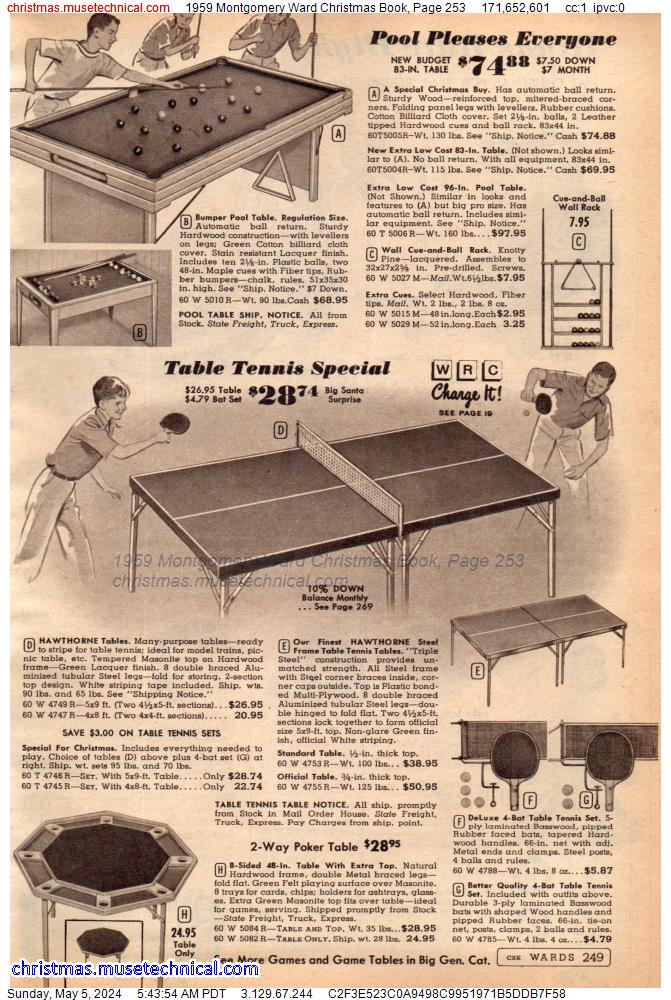 1959 Montgomery Ward Christmas Book, Page 253