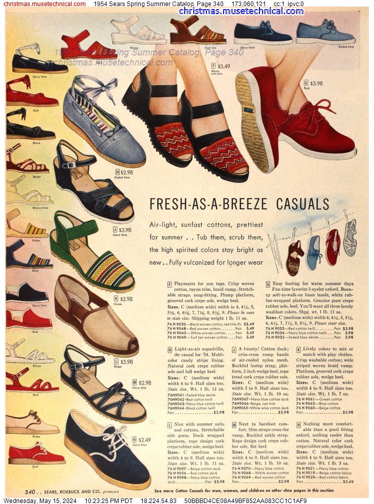 1954 Sears Spring Summer Catalog, Page 340