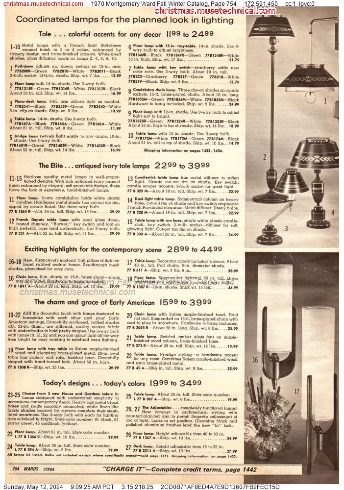 1970 Montgomery Ward Fall Winter Catalog, Page 754