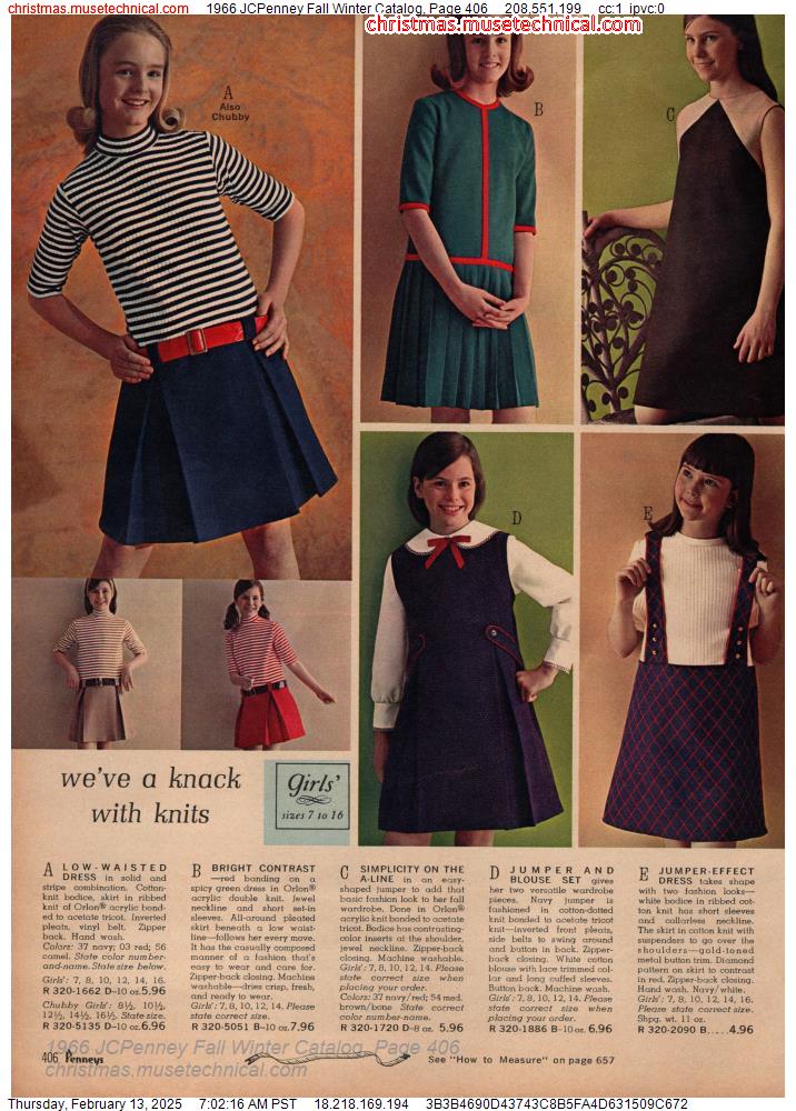 1966 JCPenney Fall Winter Catalog, Page 406