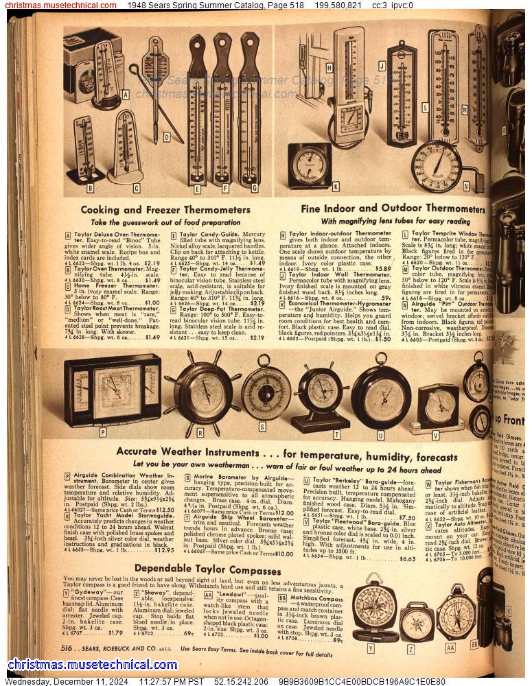 1948 Sears Spring Summer Catalog, Page 518