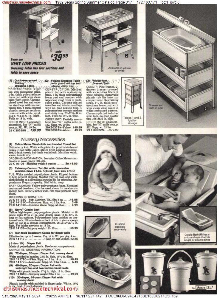 1982 Sears Spring Summer Catalog, Page 317