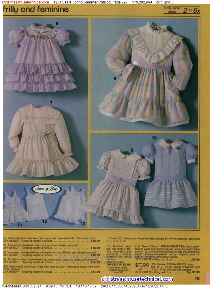 1984 Sears Spring Summer Catalog, Page 297