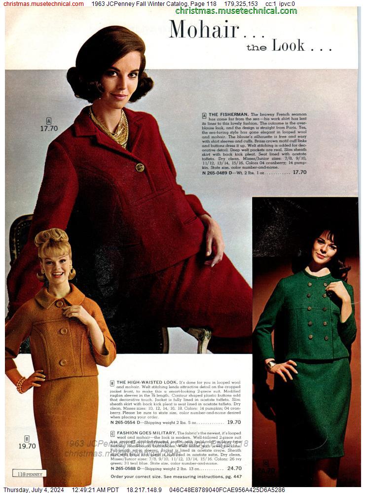 1963 JCPenney Fall Winter Catalog, Page 118