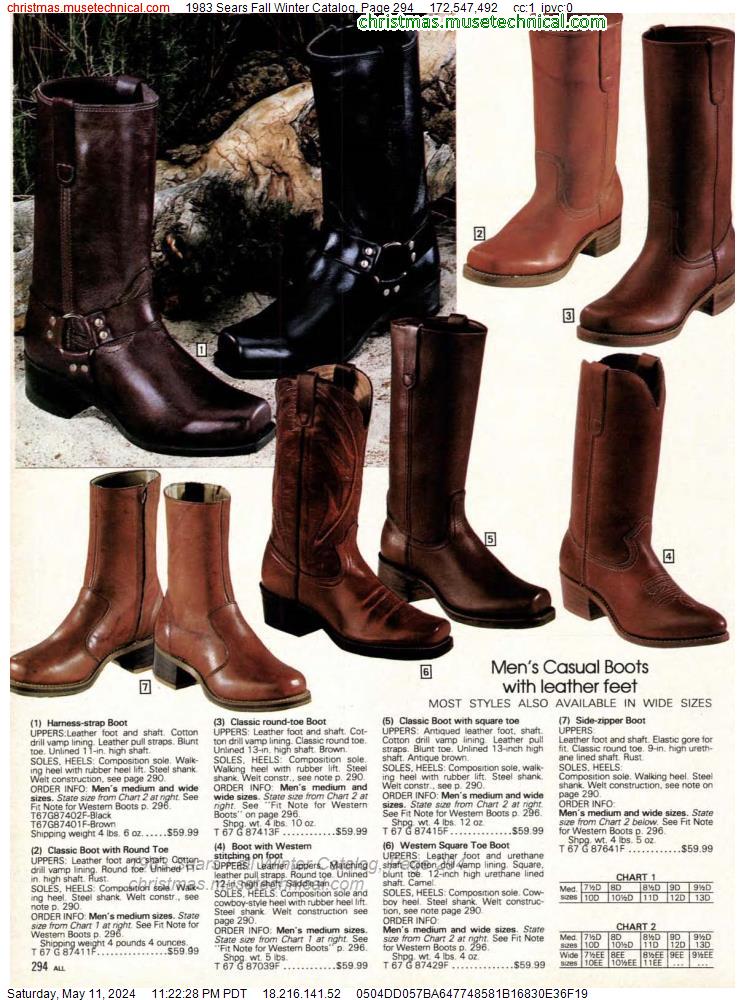 1983 Sears Fall Winter Catalog, Page 294
