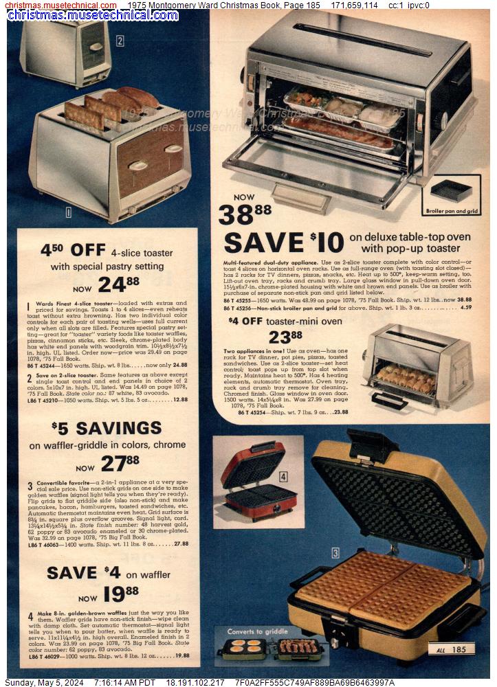 1975 Montgomery Ward Christmas Book, Page 185