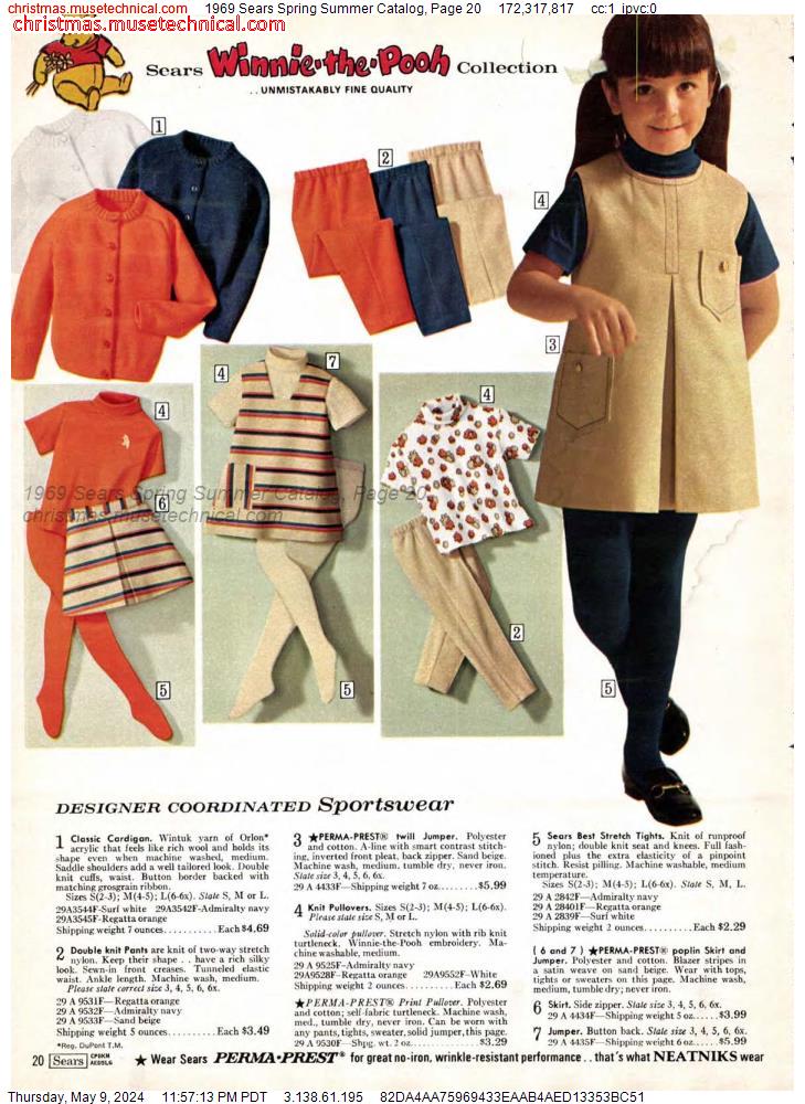 1969 Sears Spring Summer Catalog, Page 20